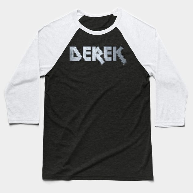 Heavy metal Derek Baseball T-Shirt by KubikoBakhar